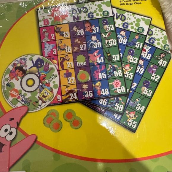 Nickelodeon DVD Bingo Game Dora Hosted by Spongebob New Age 4+ - Picture 5 of 9